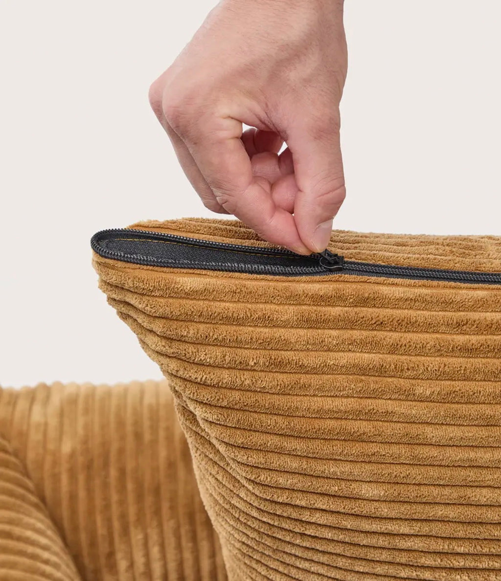 Panier Lucien | Velours Moutarde Cafide