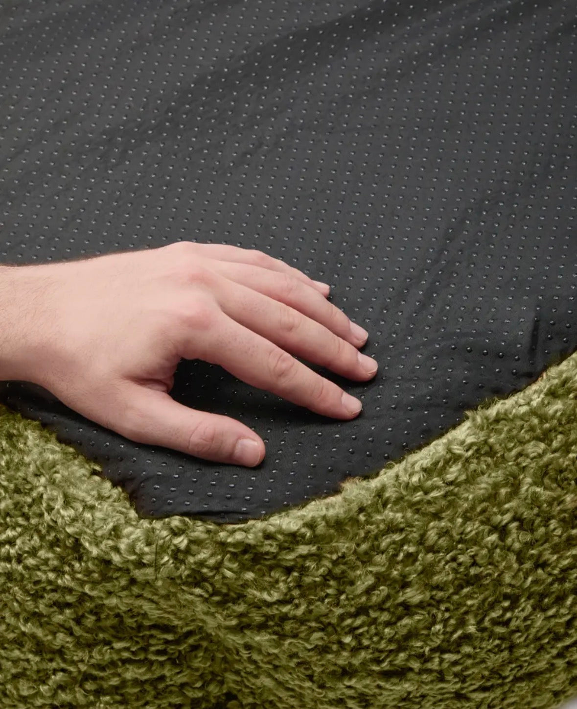 Panier Lucien | Bouclette Vert Cafide