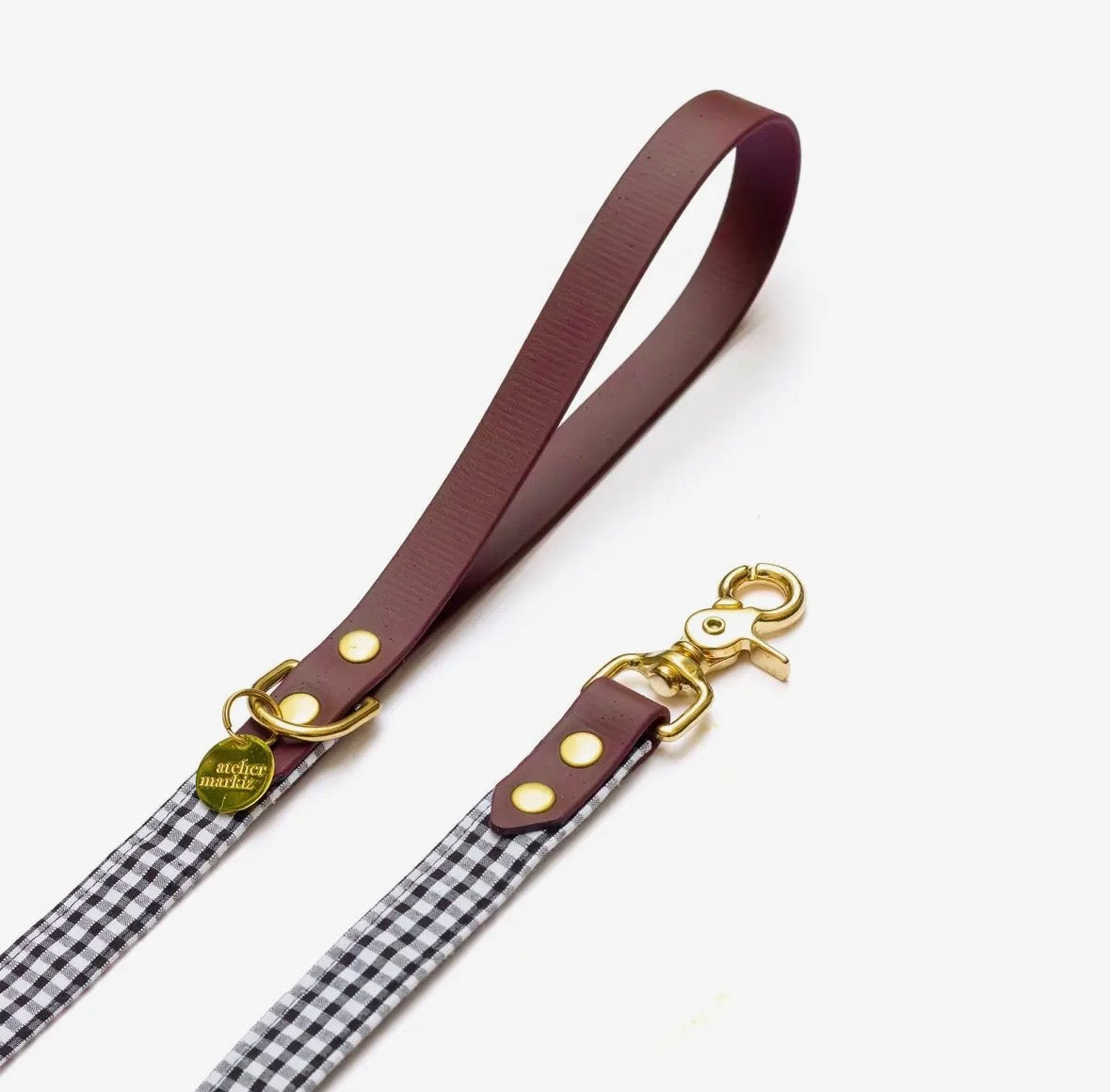 L'essentiel Montmartre - Ensemble collier et laisse vichy The Paw Store