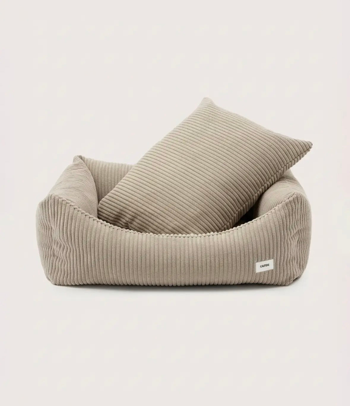 Panier Lucien | Velours Beige Cafide