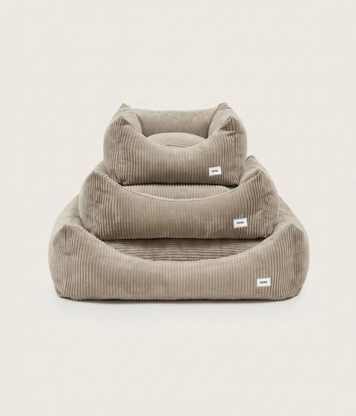 Panier Lucien | Velours Beige Cafide