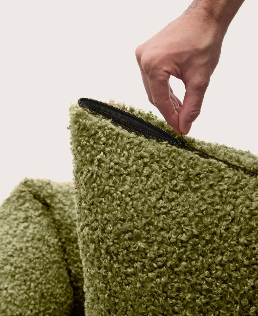 Panier Lucien | Bouclette Vert Cafide