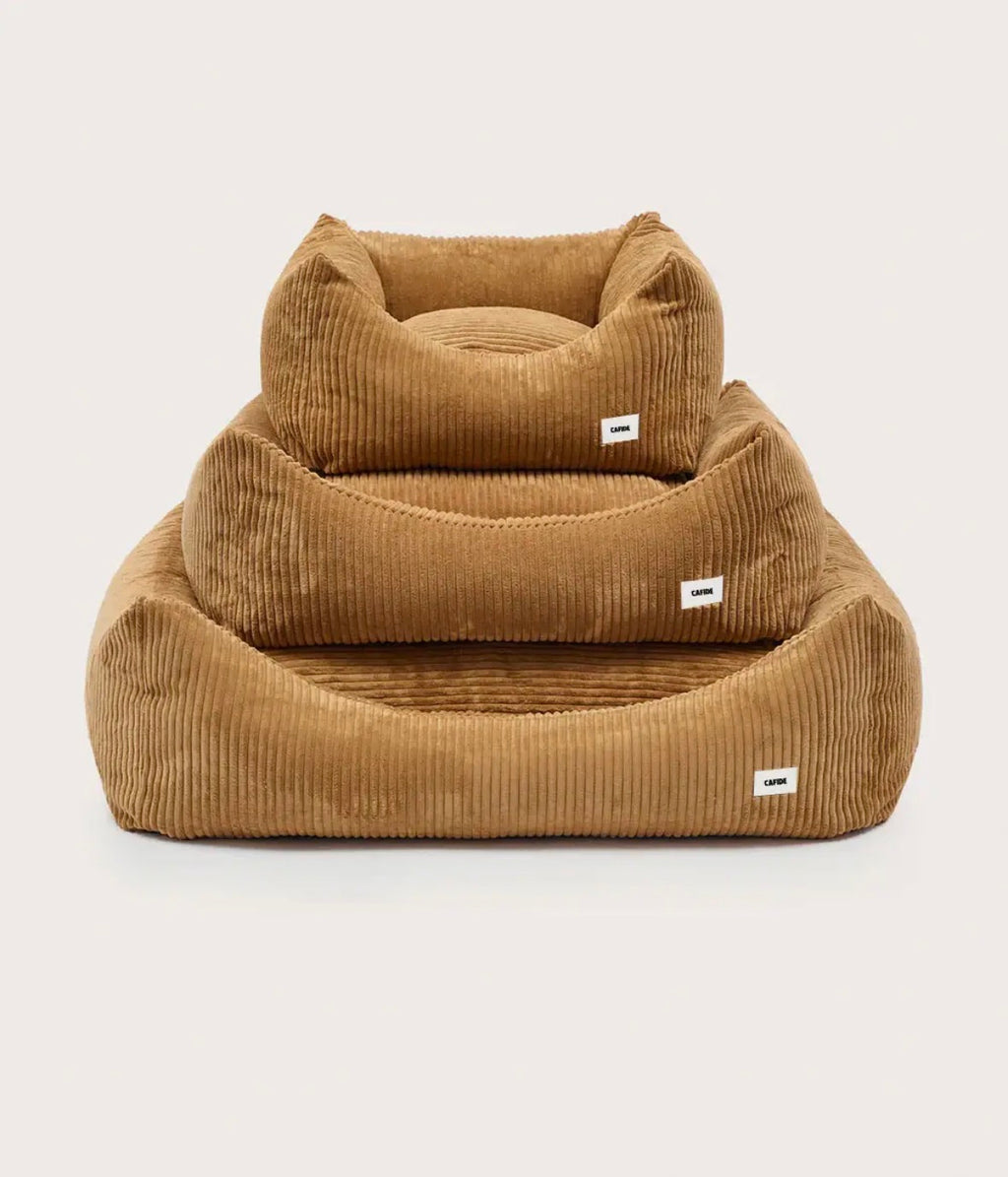 Panier Lucien | Velours Moutarde Cafide