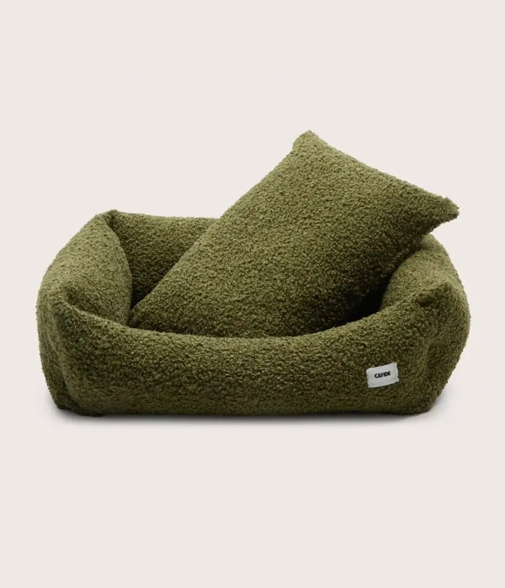 Panier Lucien | Bouclette Vert Cafide