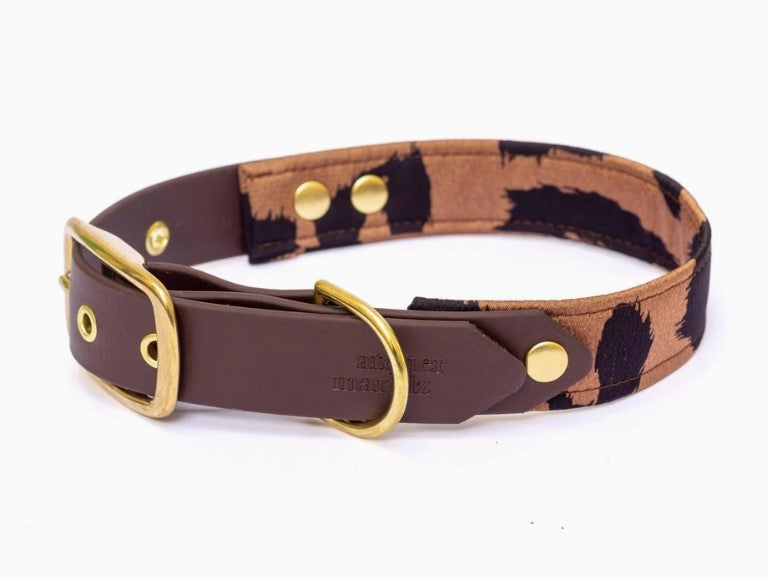 Collier Wild Léopard & Biothane